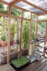 Added a pair of trellis with vines to block the sun, scratch pads and 2 tubs with sod.jpg
